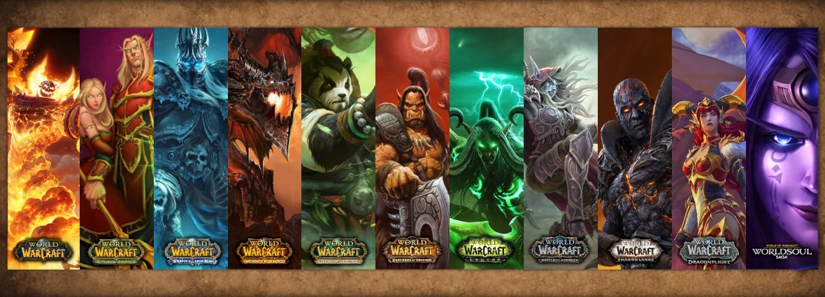 Die Erweiterungen von World of Warcraft als Lore-Zeitlinie