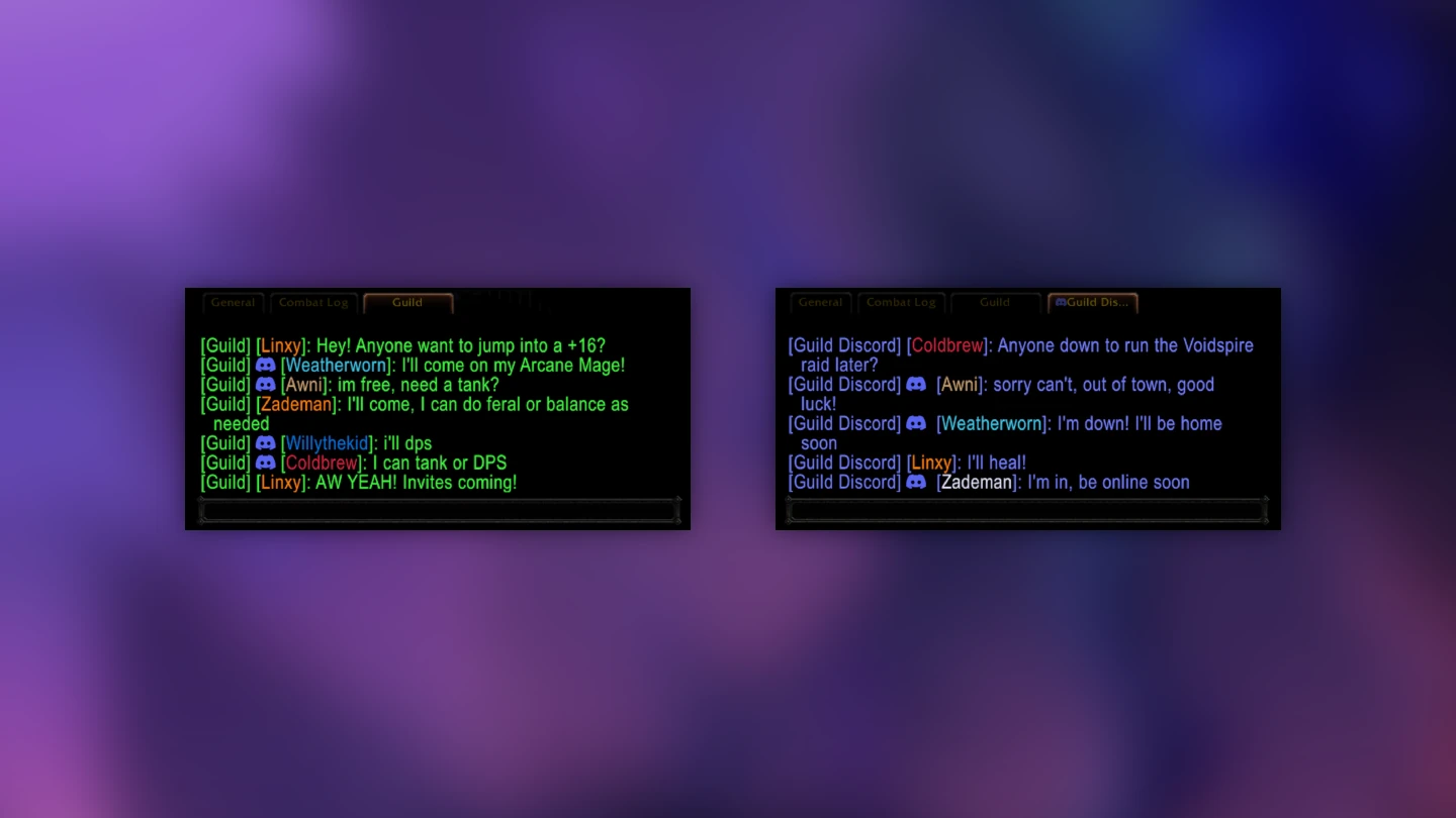 Discordchat als neue Socialfunktionen in WoW Patch 12.1 Fluch von Ula'tek