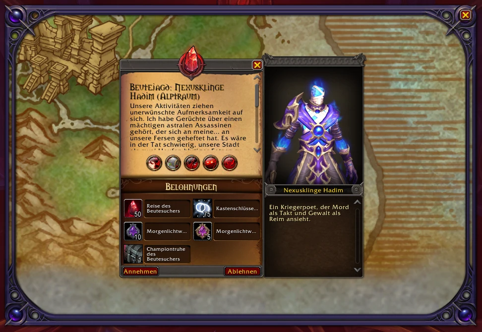 WoW Midnight: Geöffnete Beutejagd auf der Zonenkarte